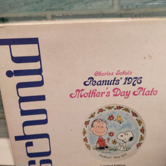 Vintage Peanuts Schulz 1976 Mother's Day Collector Plate - Picture 8 of 8